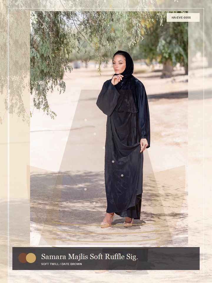 Samara Majlis Soft Ruffle Signature Abaya